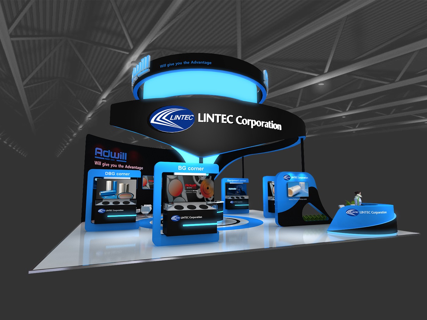 LINTEC 琳得科展臺設(shè)計方案
